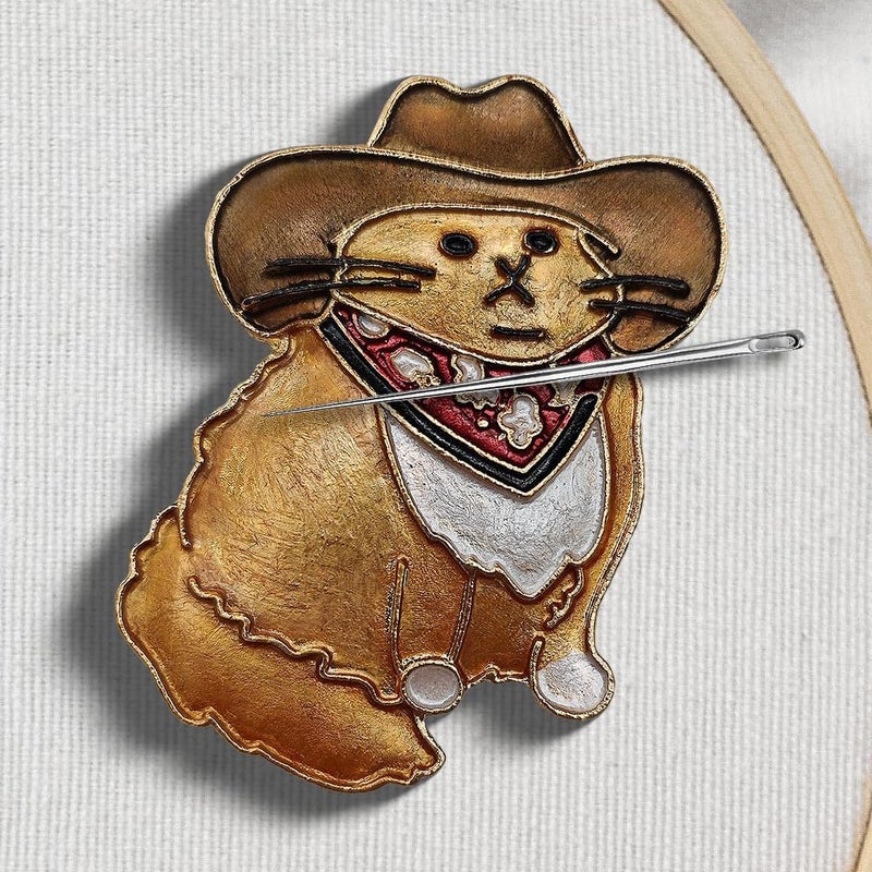 VODOZAVA Needle Minder Magnet, Magnetic Needle Minder, Needle Minders Magnetic Cross Stitch Accessories, Magnetic Needle Holder, Life Tree, Butterfly, Cats, Owl, Heart (Garfield) - Image 1